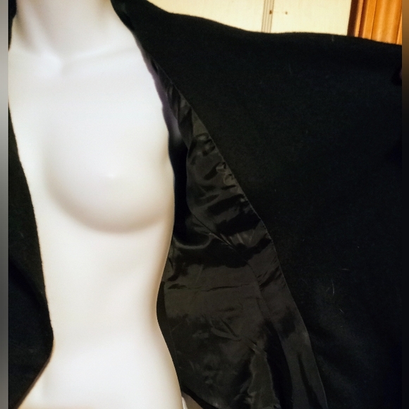 🛍️ BUNDLE ONLY🛍️ANN TAYLOR VINTAGE BLACK WOOL BLEND MILITARY JACKET - Picture 6 of 10